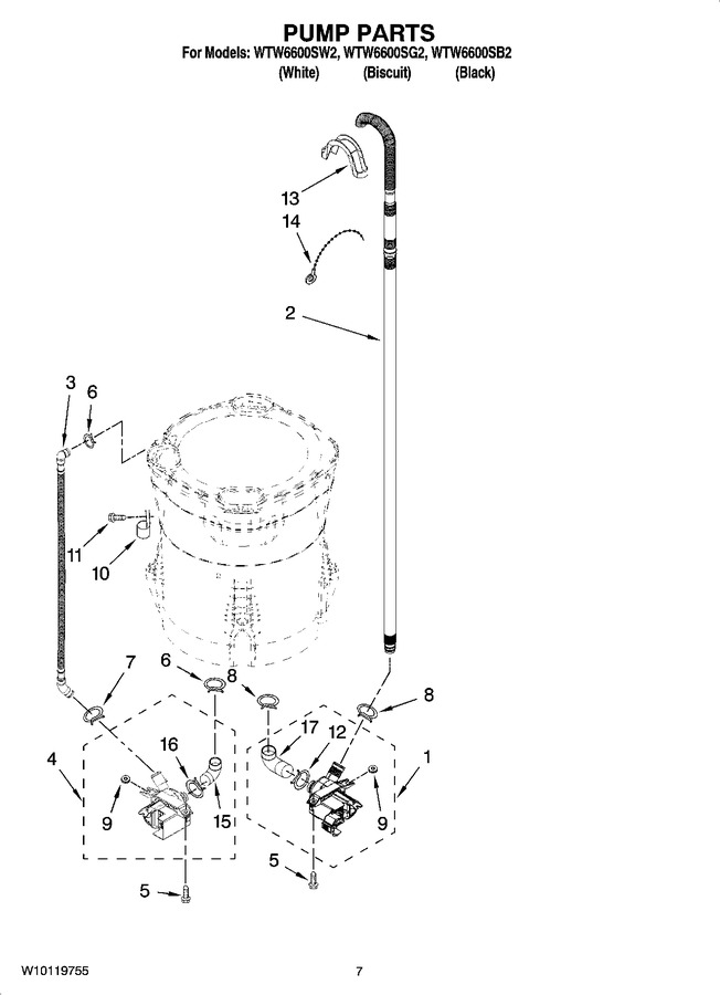Diagram for WTW6600SB2