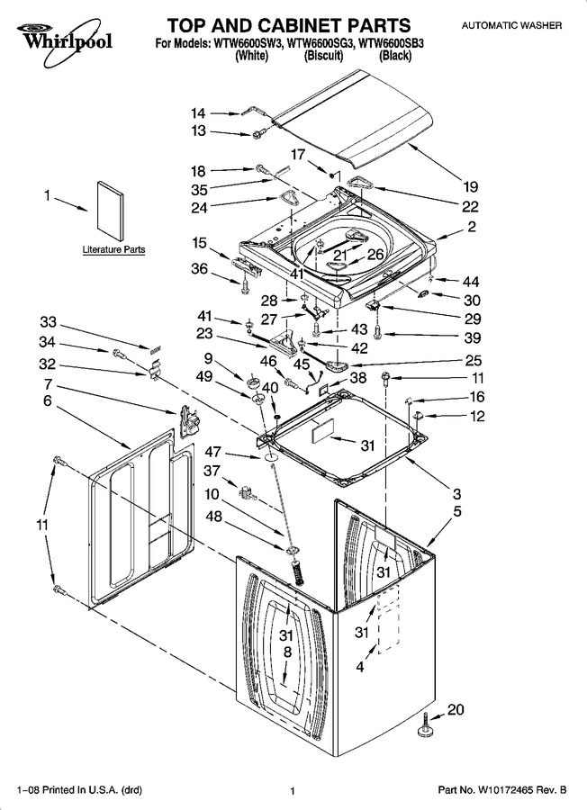 Diagram for WTW6600SW3