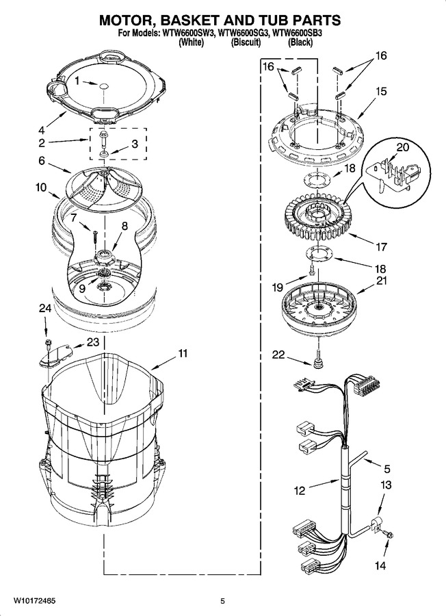 Diagram for WTW6600SG3