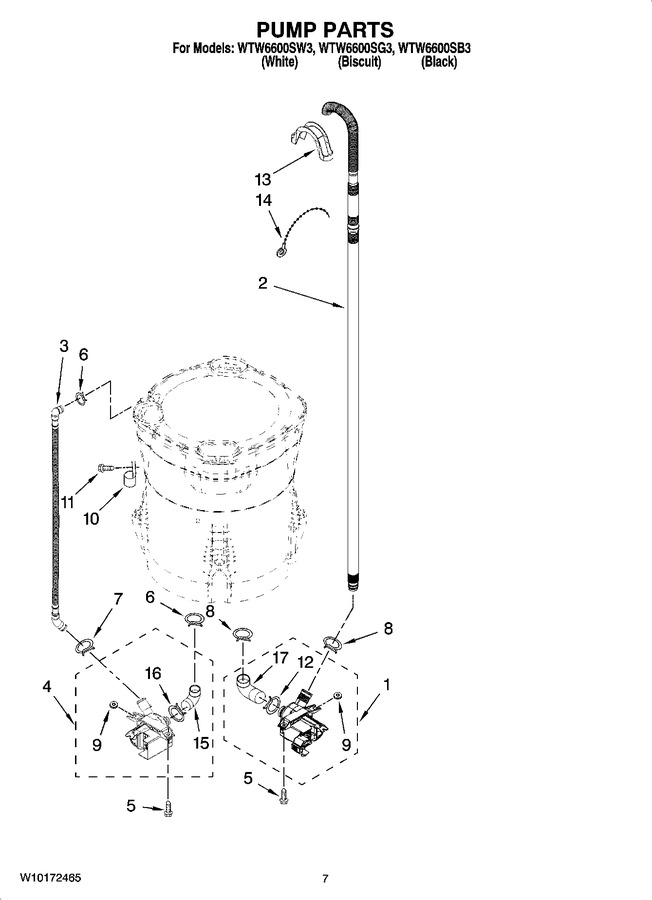 Diagram for WTW6600SB3