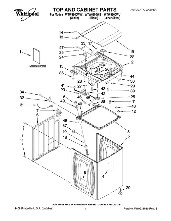 Diagram for WTW6800WW1