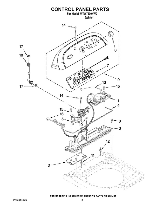 Diagram for WTW7300XW0
