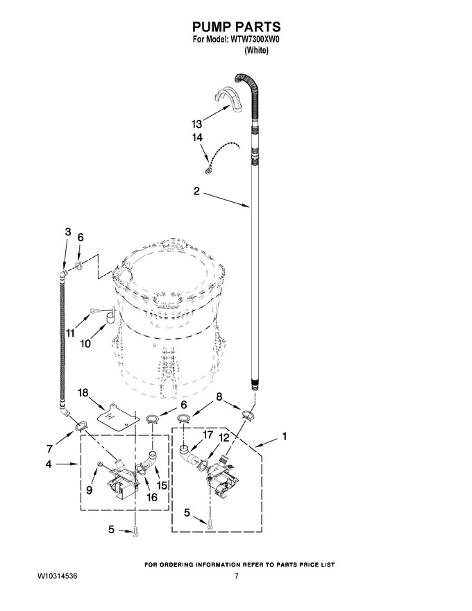 Diagram for WTW7300XW0