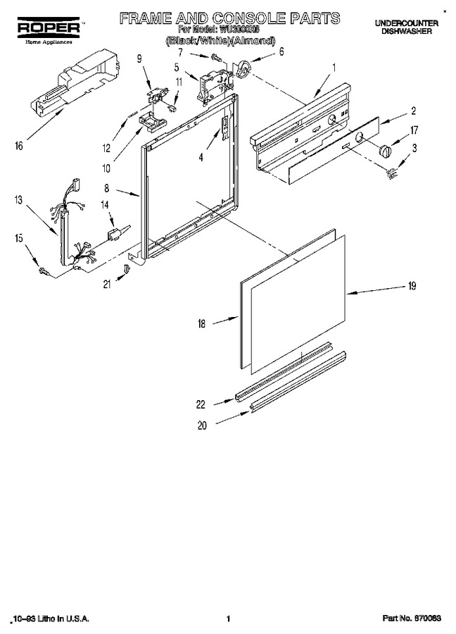 Diagram for WU3000X6