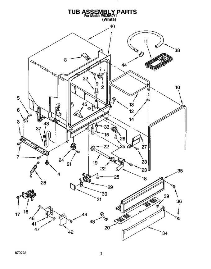 Diagram for WU3050Y1