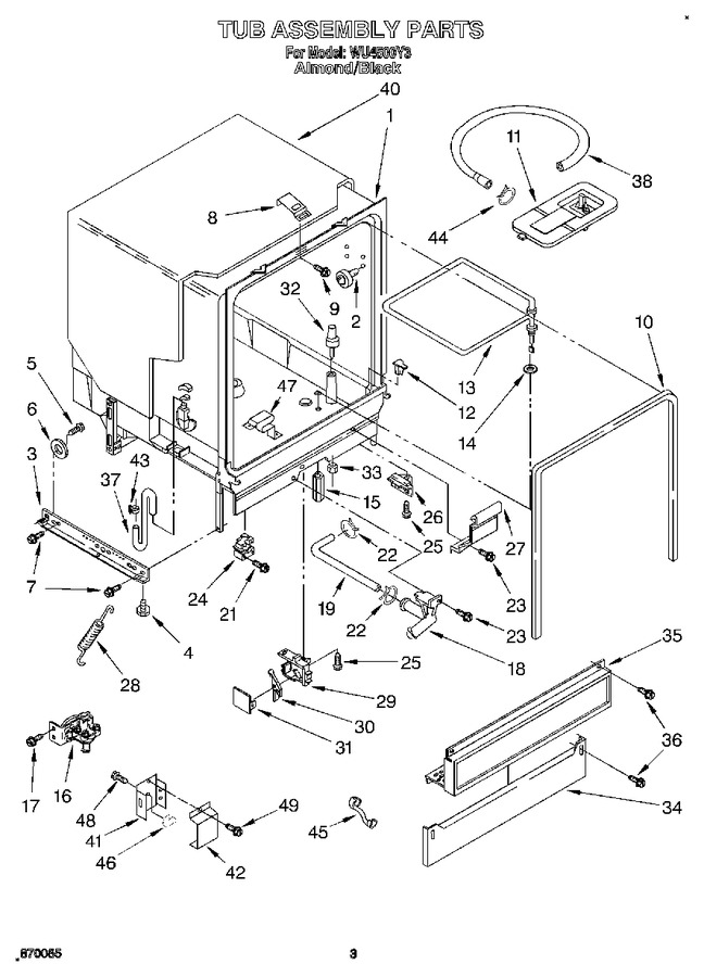 Diagram for WU4500Y3