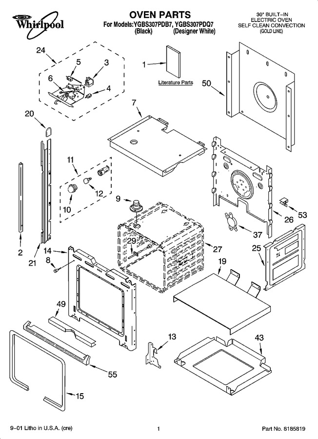 Diagram for YGBS307PDQ7