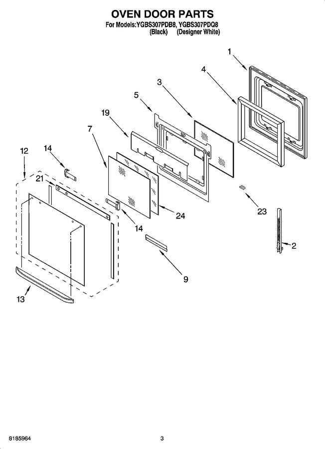 Diagram for YGBS307PDQ8