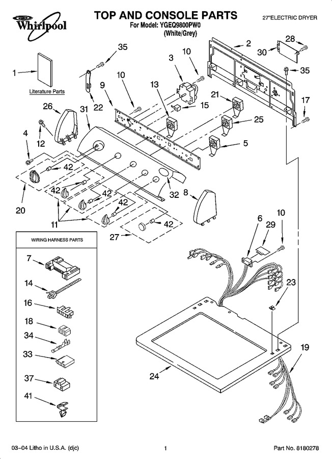 Diagram for YGEQ9800PW0