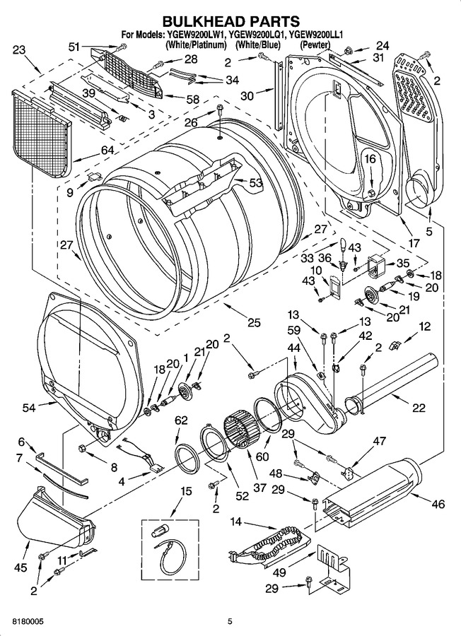 Diagram for YGEW9200LL1