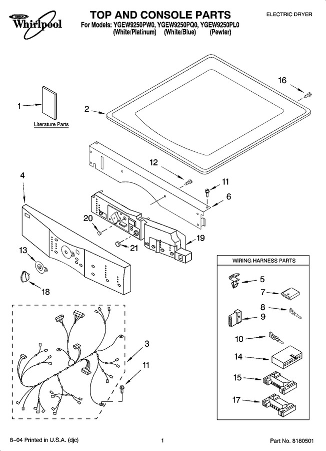 Diagram for YGEW9250PL0