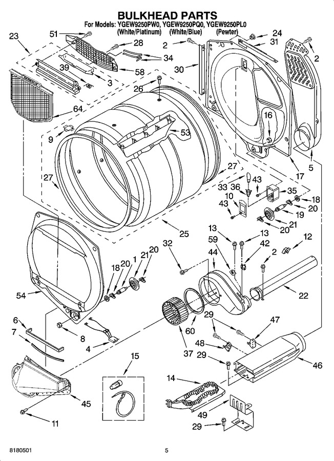 Diagram for YGEW9250PQ0