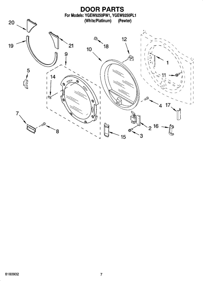 Diagram for YGEW9250PW1