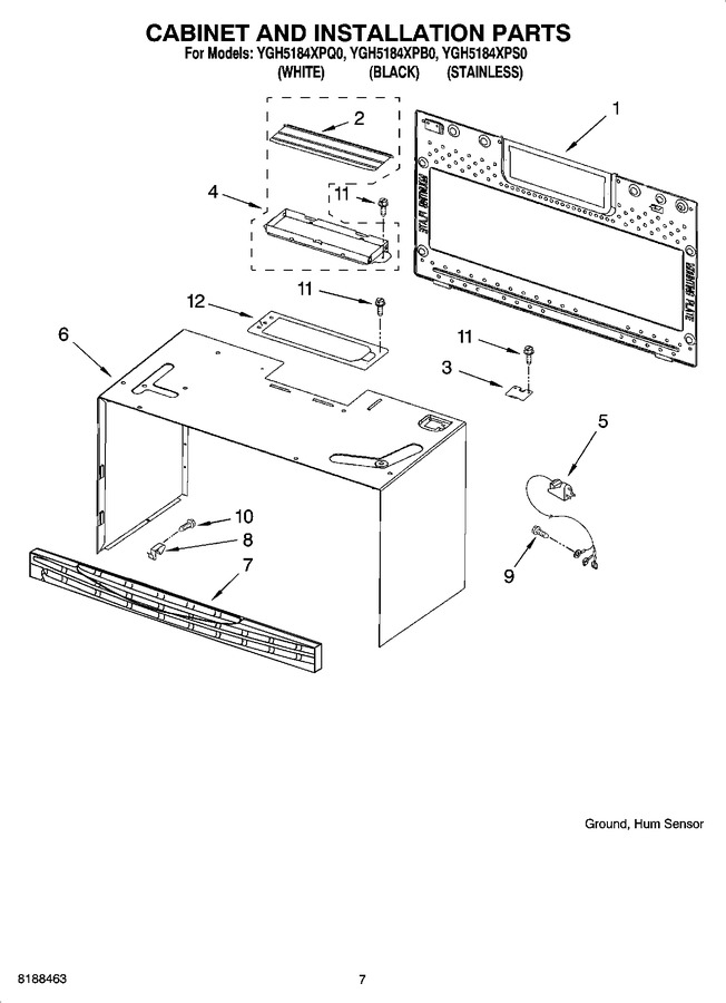 Diagram for YGH5184XPS0