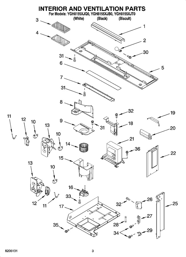 Diagram for YGH8155XJB0