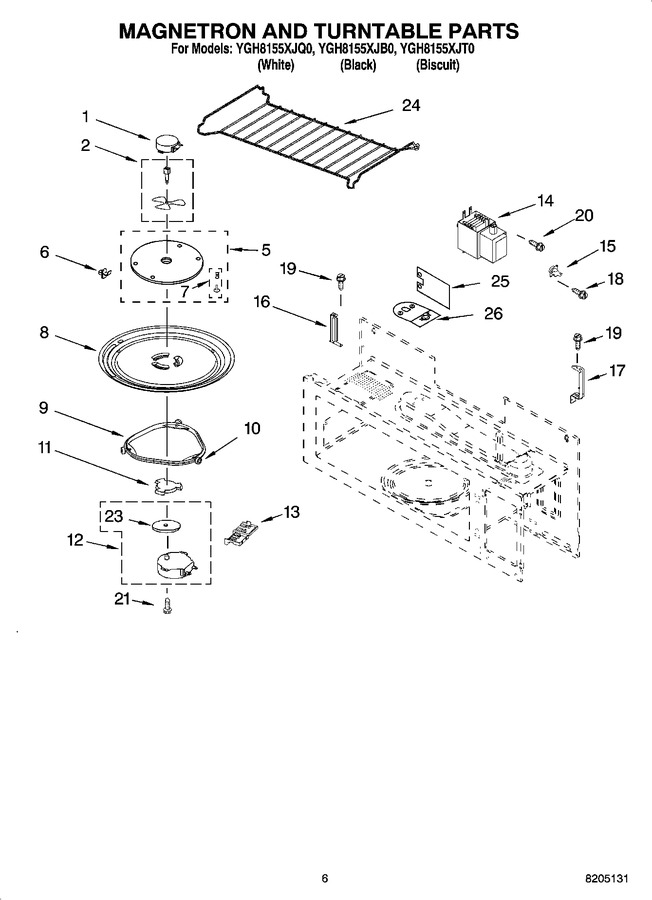 Diagram for YGH8155XJB0