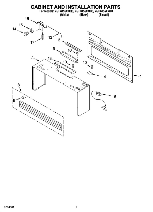 Diagram for YGH8155XMT0