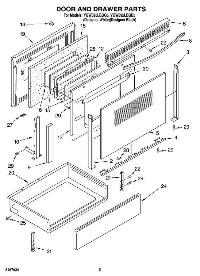 Diagram for YGW395LEGQ5
