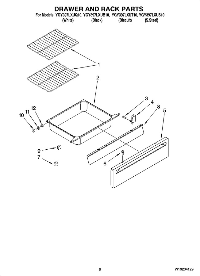 Diagram for YGY397LXUT10