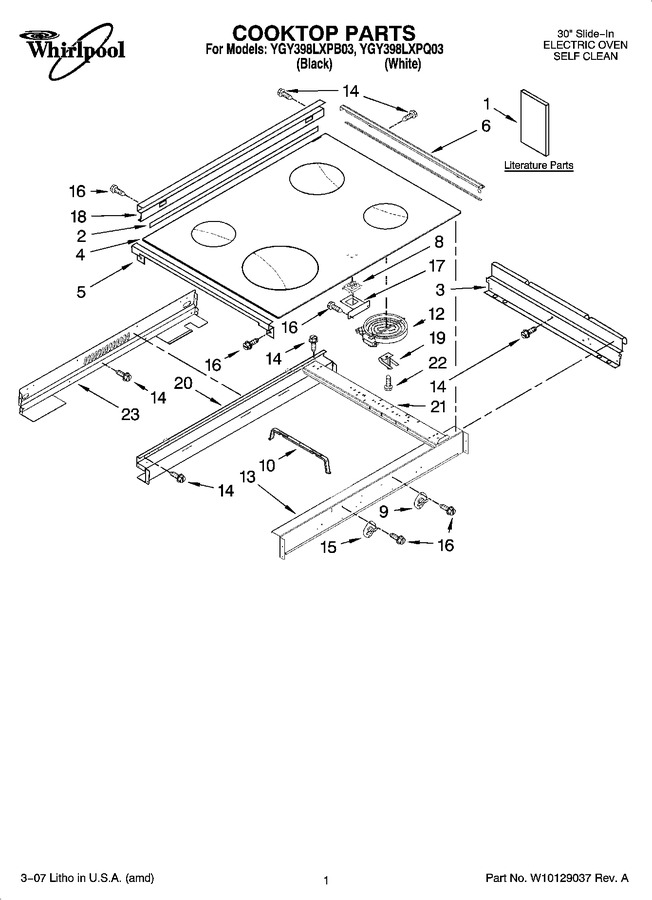 Diagram for YGY398LXPB03