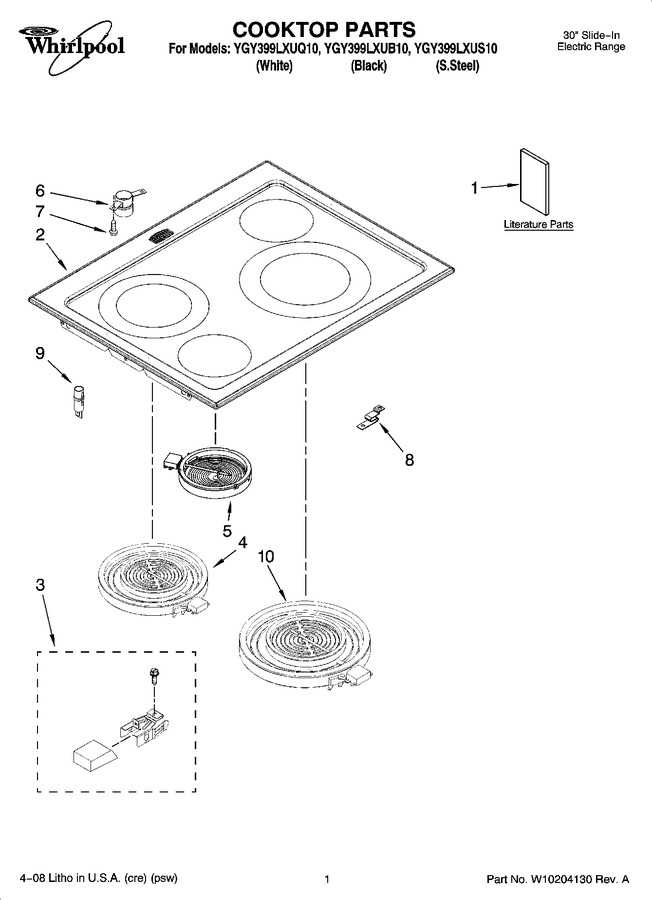 Diagram for YGY399LXUS10