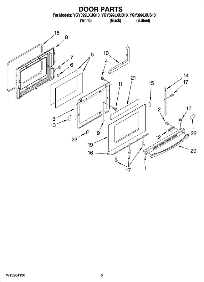 Diagram for YGY399LXUB10