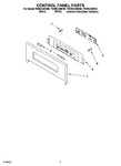 Diagram for 02 - Control Panel Parts