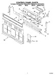 Diagram for 02 - Control Panel Parts
