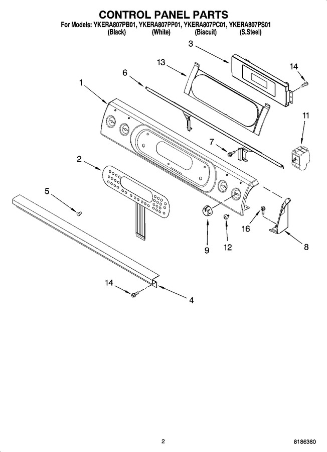 Diagram for YKERA807PB01