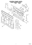 Diagram for 02 - Control Panel Parts