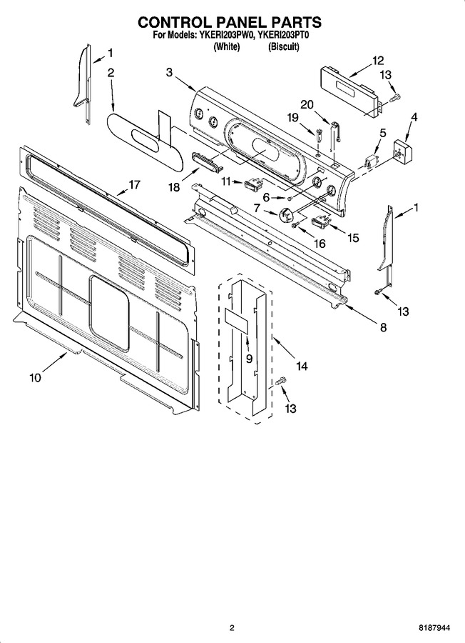 Diagram for YKERI203PW0
