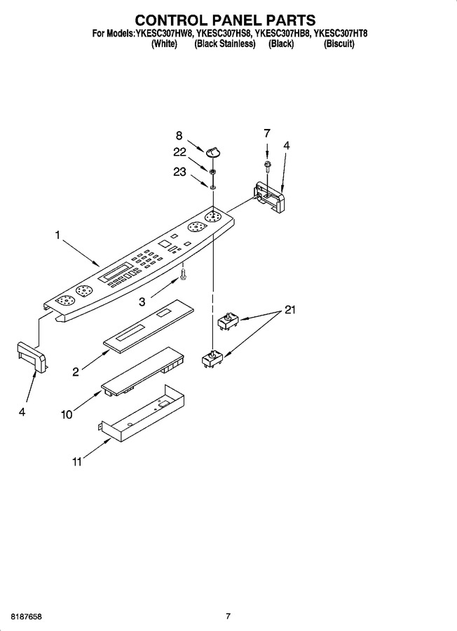 Diagram for YKESC307HW8