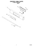 Diagram for 02 - Control Panel Parts