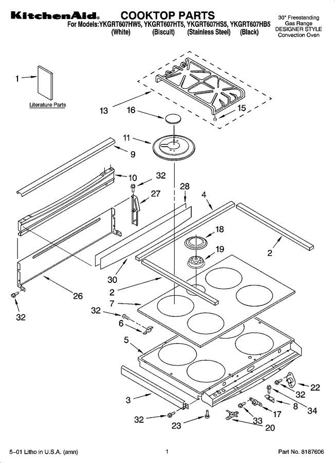 Diagram for YKGRT607HW5