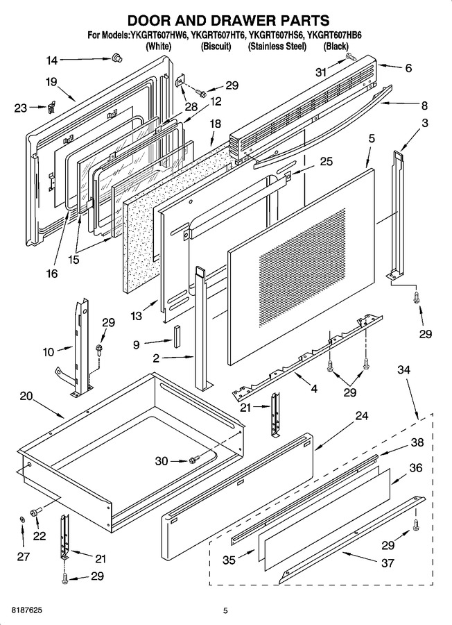 Diagram for YKGRT607HT6