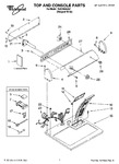 Diagram for 01 - Top And Console Parts