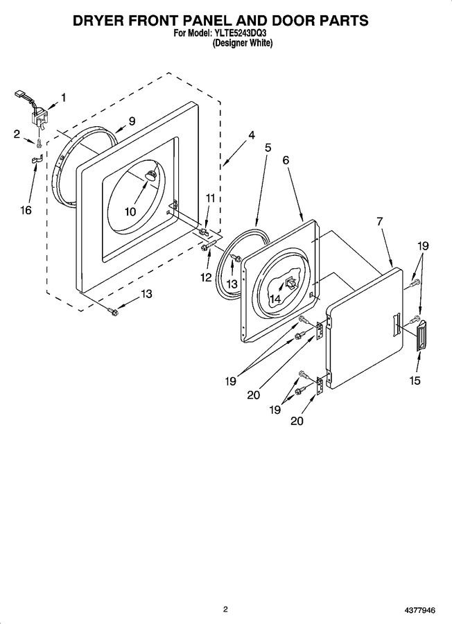 Diagram for YLTE5243DQ3