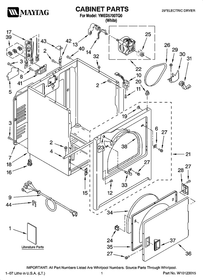 Diagram for YMED5700TQ0