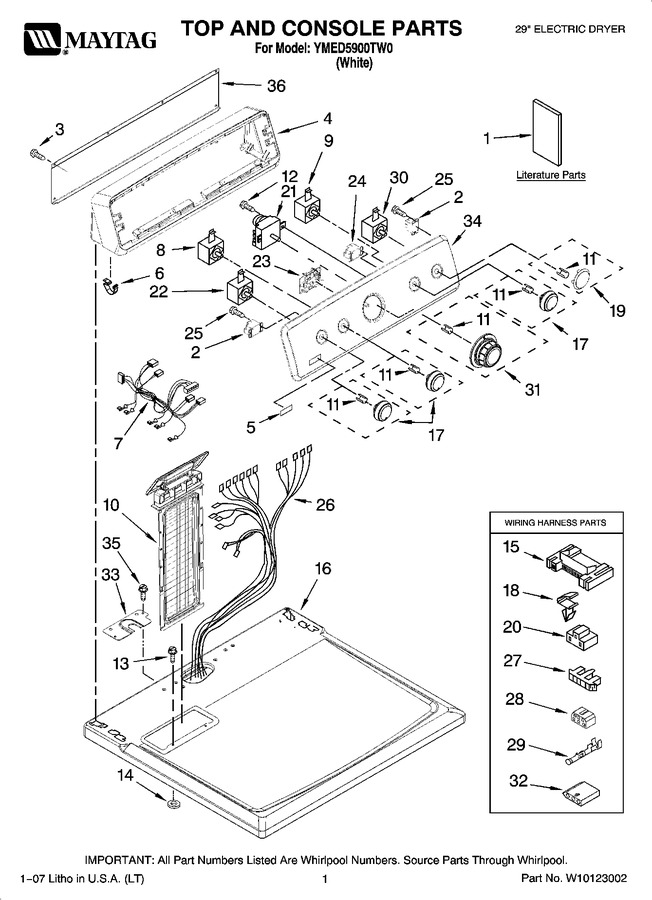 Diagram for YMED5900TW0
