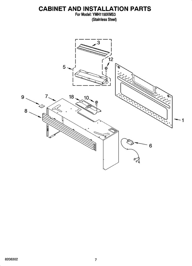 Diagram for YMH1150XMS3
