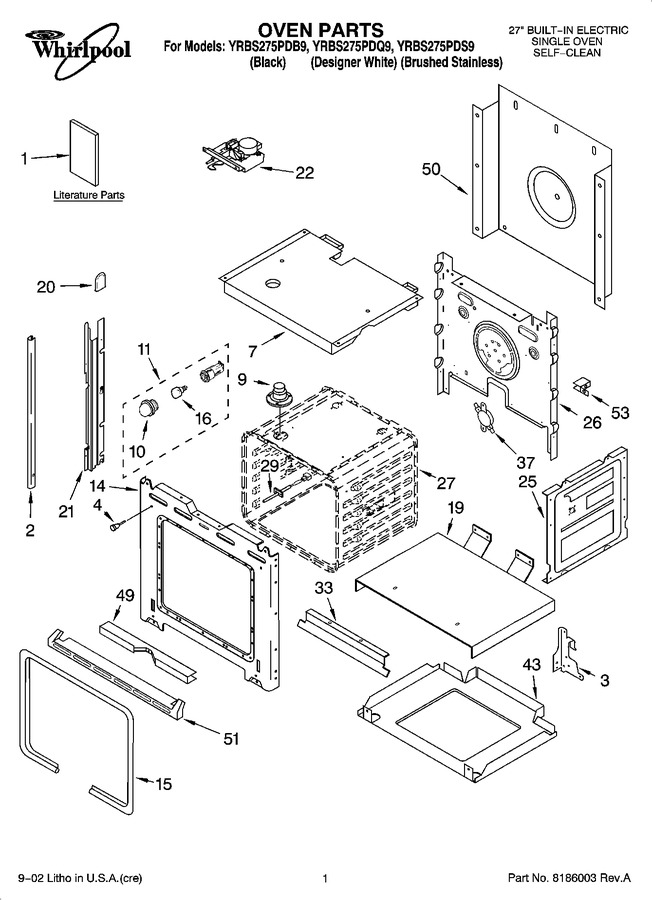 Diagram for YRBS275PDS9