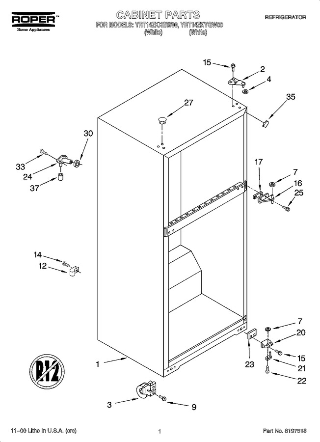 Diagram for YRT14ZKYGW00