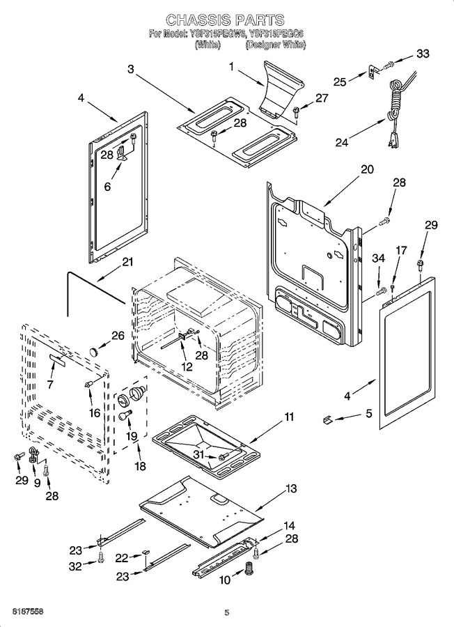 Diagram for YSF315PEGW6
