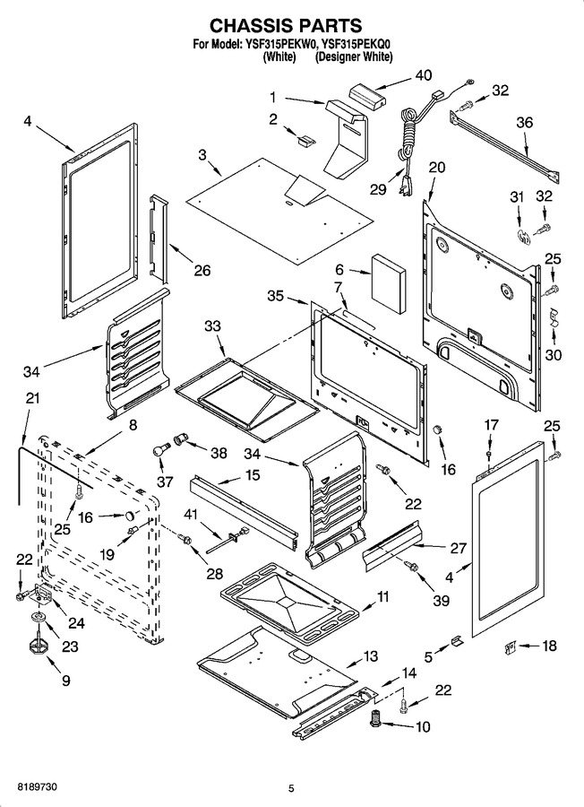 Diagram for YSF315PEKW0
