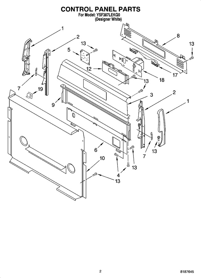 Diagram for YSF387LEKQ0