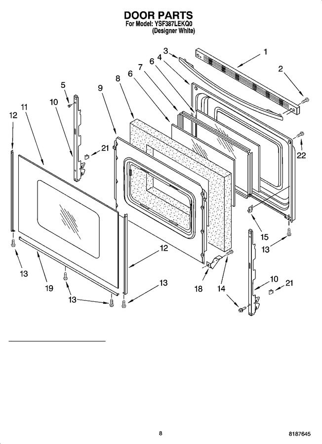 Diagram for YSF387LEKQ0