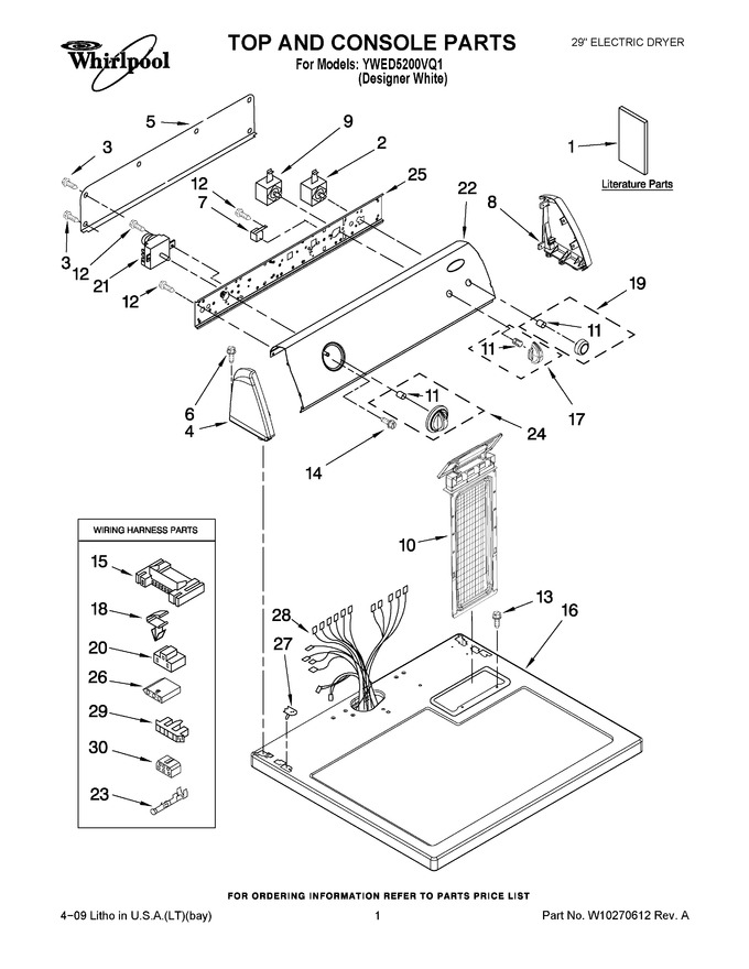 Diagram for YWED5200VQ1