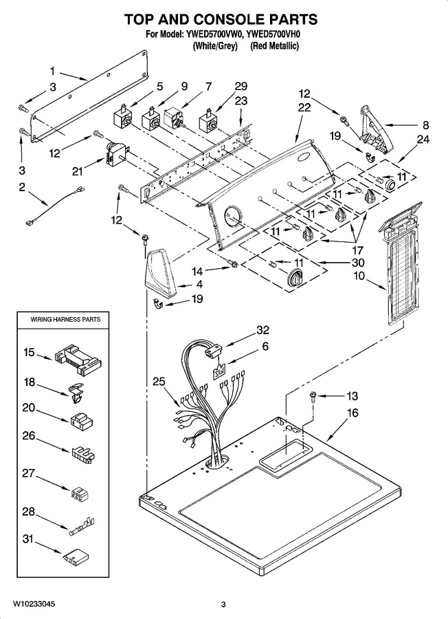 Diagram for YWED5700VW0