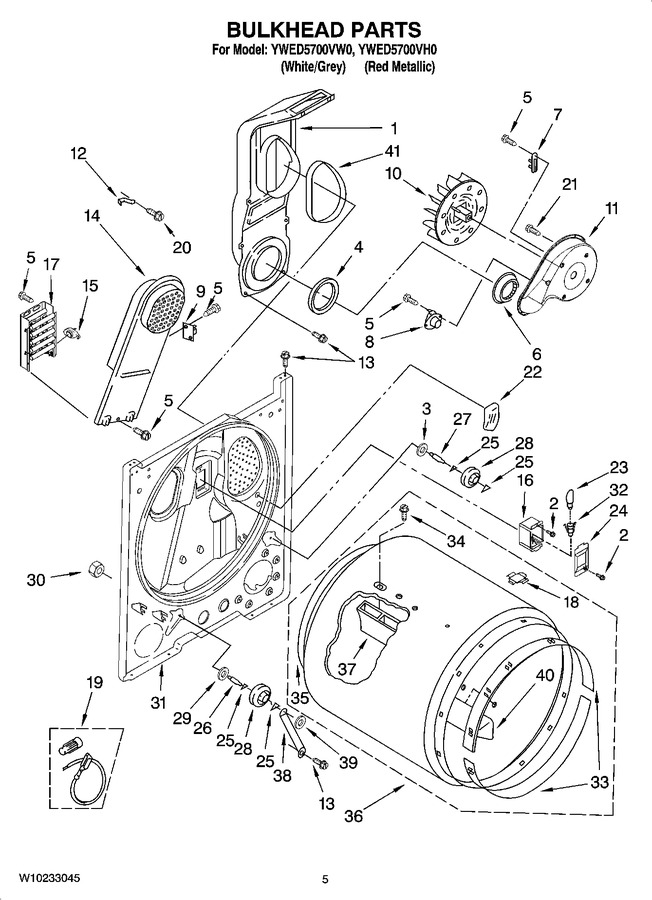 Diagram for YWED5700VW0