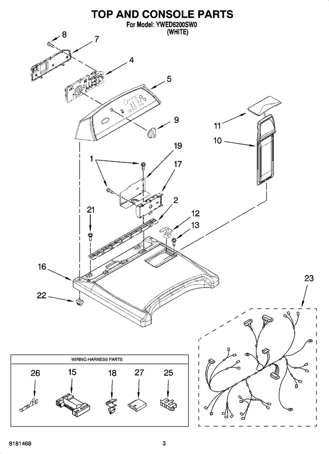 Diagram for YWED6200SW0
